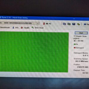 Hard drive 250GB WD2500AAKX test results