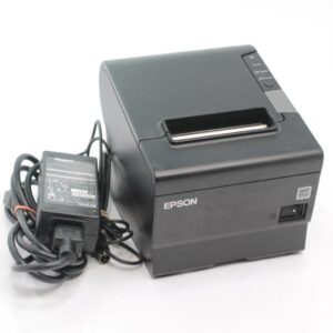 Epson TM-T88V POS Thermal Receipt Printer Model M244A with Serial (PGJF701119) w/PSU, Used Commercial Receipt Printer with Self-Test Usage Data