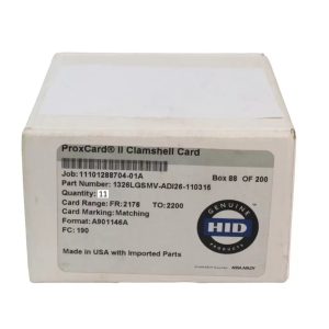 HID Global 1326LGSMV-ADI26-110315 (1326LGSMV-PACK11-110315) ProxCard II with ADI A901146A format – 11 Pack | Chicago HVAC tools and supplies HID Global 1326LGSMV-ADI26-110315 (1326LGSMV-PACK11-110315) ProxCard II with ADI A901146A format – 11 Pack