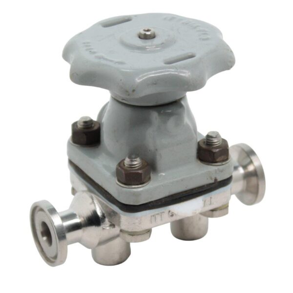 ITT Grinnell Dia-Flo R2774 CF3M ½” Diaphragm Valve – Stainless Steel Body, Flanged Ends, Manual Handwheel, Designed for Corrosive and Sanitary Applications