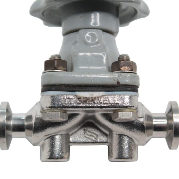 ITT Grinnell Dia-Flo R2774 CF3M ½” Diaphragm Valve – Stainless Steel Body, Flanged Ends, Manual Handwheel, Designed for Corrosive and Sanitary Applications