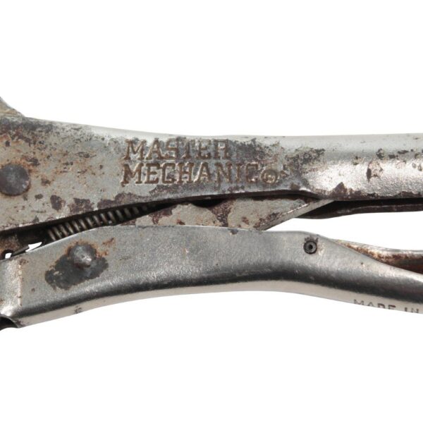 Master Mechanic Clamping Welding Pliers 11R – 11" Locking C-Clamp with Swivel Pads, Made in USA