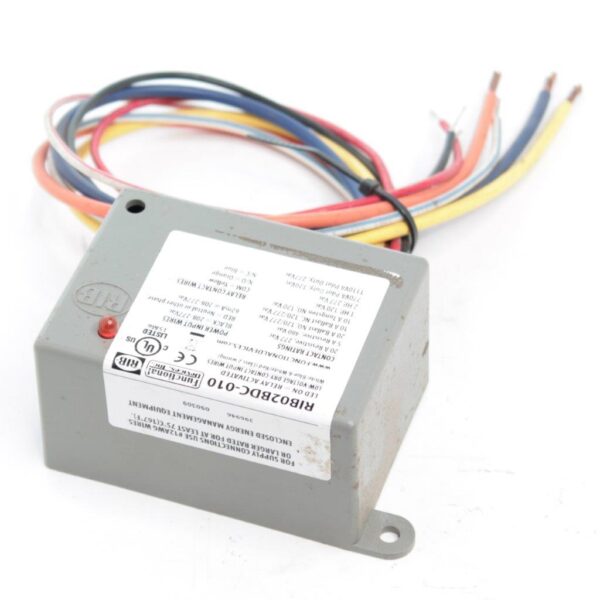RIB RIB02BDC Enclosed Relay – 20A SPDT, Class 2 Dry Contact Input, 208–277VAC Coil Power, Surface Mount