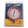 Yellow Jacket 49137 Pressure Gauge – 3-1/8″ Dial, Red, Class 1, High-Pressure (0–800 PSI) for HVAC/R Manifolds