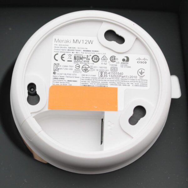 Cisco Meraki MV12W-HW 1080p Wireless Indoor Security Camera – Wide-Angle Lens