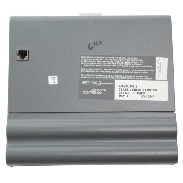 Johnson Controls AS-ZTU100-1 Zone Terminal for Metasys ASC – 24VAC, 18 Analog & 18 Binary Points, LCD Display