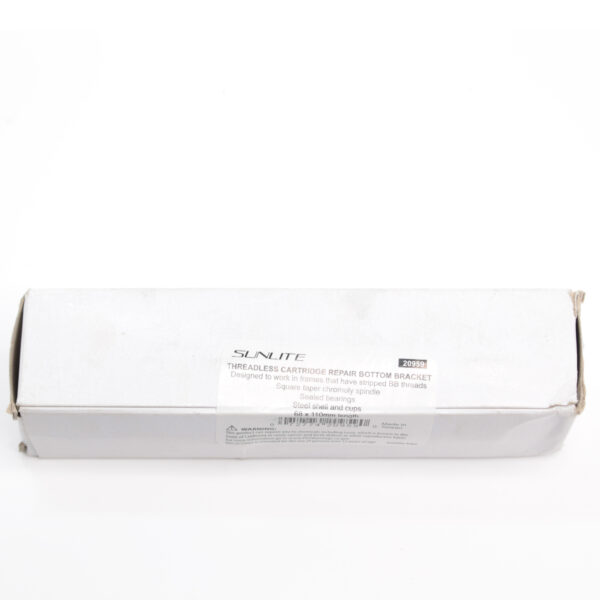 Sunlite Repair Bottom Bracket 68x110mm – Square Taper JIS, Threadless, Sealed Bearings