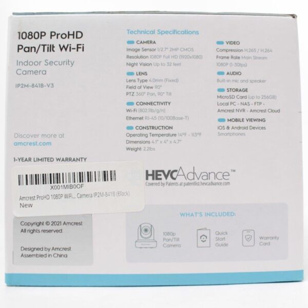 Amcrest ProHD 1080P Pan-Tilt WiFi Camera