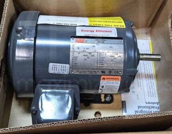 DAYTON 3N427B6 General Purpose Industrial Motor, 3-Phase, 3/4 HP, 208-230/460V AC, 1155 RPM, TEFC, 56H Frame