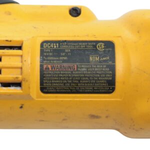 DeWalt DC411 18V 4-1/2" Heavy Duty Cordless Cut-Off Grinder Tool – Tool-Only