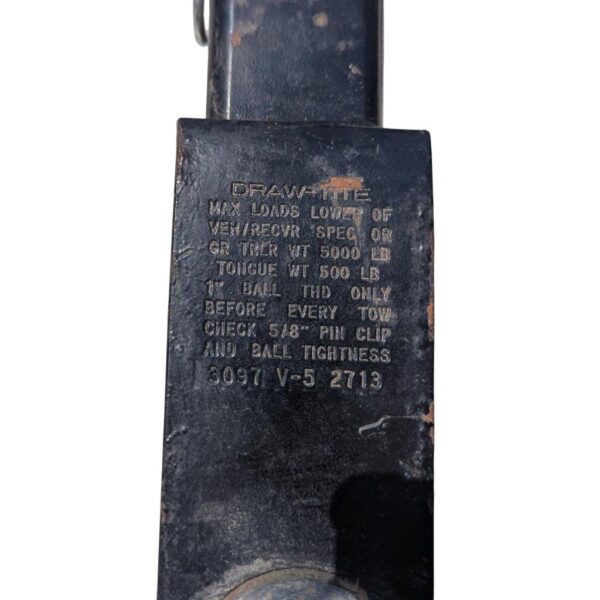 Draw-Tite 3097V5 Class III Steel Trailer Hitch Ball Mount with 2" Ball, 1" Shank, 5000 lb GTW, 500 lb TW