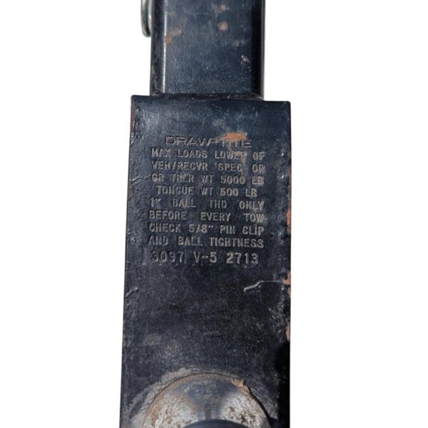 Draw-Tite 3097V5 Class III Steel Trailer Hitch Ball Mount with 2" Ball, 1" Shank, 5000 lb GTW, 500 lb TW