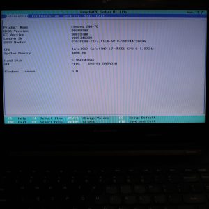 Lenovo Z40-70 Laptop – Intel Core i7-4500U, 4GB RAM, 250GB HDD, DVD-RW, Power Adapter