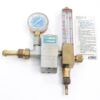 Linde Type R-5007 Inert Gas Regulator with Flowmeter – Preset 50 PSIG for Argon, Helium, C-25, and Nitrogen