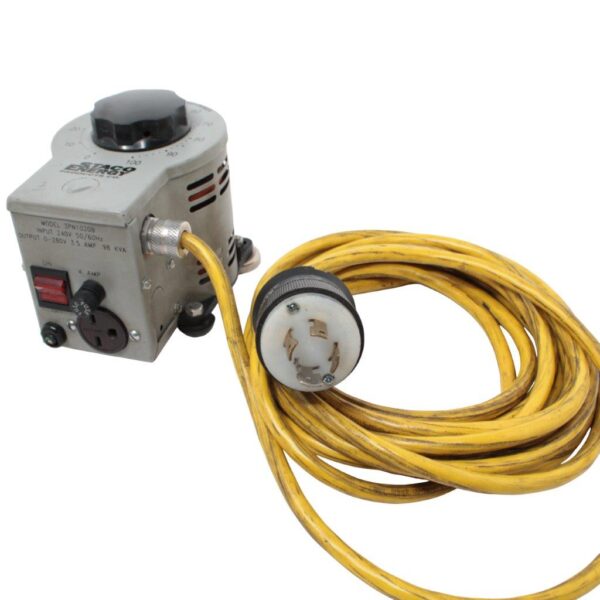 Staco Energy 3PN1020B Variable Autotransformer, 220–280V AC, 10A, 2.8kVA Output