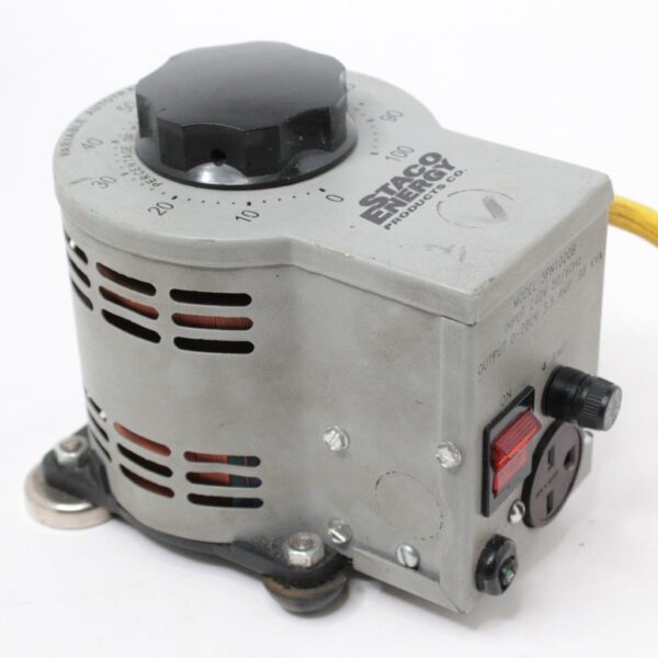 Staco Energy 3PN1020B Variable Autotransformer, 220–280V AC, 10A, 2.8kVA Output