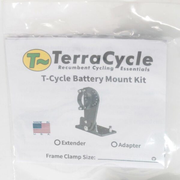 Terra Cycle T-cycle Standard Shelf Battery Mount and Battery Mount Vertical Plate