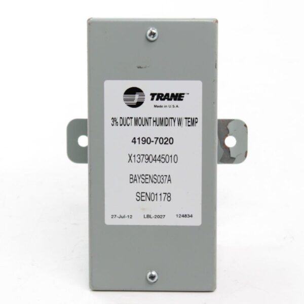 Trane 4190-7020 / BAYSENS037A Duct Mount Humidity & Temperature Zone Sensor – 4–20mA, 3% RH Accuracy, Polymer Capacitive Element