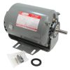 DAYTON 6K030 Split-Phase Belt-Drive HVAC/R Motor, 1/3 HP, 115V, 1725 RPM, 56Z Frame, ODP, Ball Bearings, 1/2″ × 1-1/2″ Shaft (flat), Cradle Base, SF 1.35, Auto Thermal, Reversible CCWSE/CWLE — includes 1/2″→5/8″ bushing