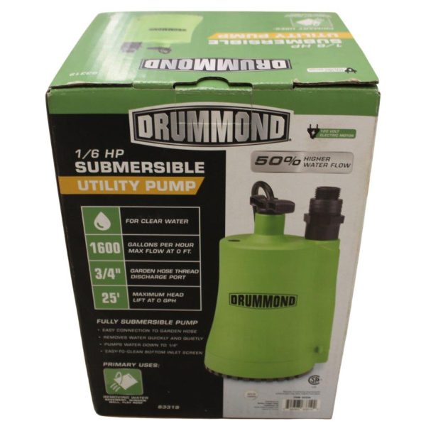 Drummond 16 hp submersible utility pump