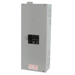 GE TQL100F mod.10 Circuit Breaker Enclosure w Circuit Breakers 1x15 and 2x30 A
