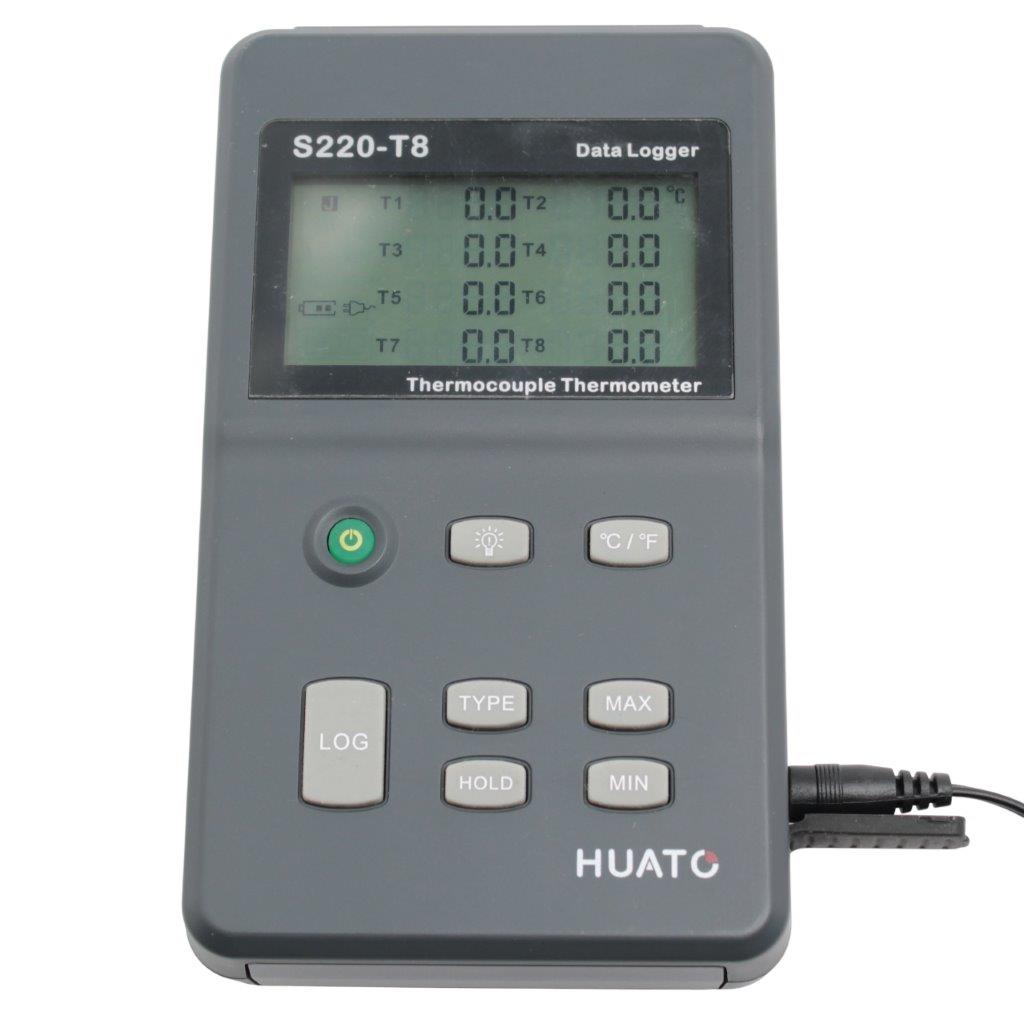 HUATO-S220-T8-Eight-Channel-Thermocouple-Data-Logger-Range-200-to-1800°C_10 | Chicago HVAC tools and supplies