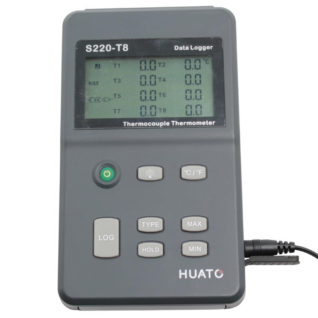 HUATO-S220-T8-Eight-Channel-Thermocouple-Data-Logger-Range-200-to-1800°C_12 | Chicago HVAC tools and supplies