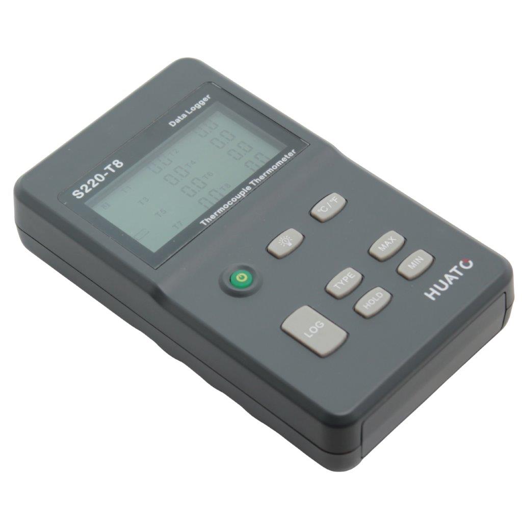 HUATO-S220-T8-Eight-Channel-Thermocouple-Data-Logger-Range-200-to-1800°C_4 | Chicago HVAC tools and supplies