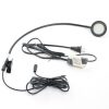 LUM-LED3-ORL-B LED Spot Arm Light for Retractable Banner Stands, 5 W low-voltage head, ~17.18″ reach, adjustable straight arm, cool-white beam, dual-voltage (100–240 V) UL-approved transformer