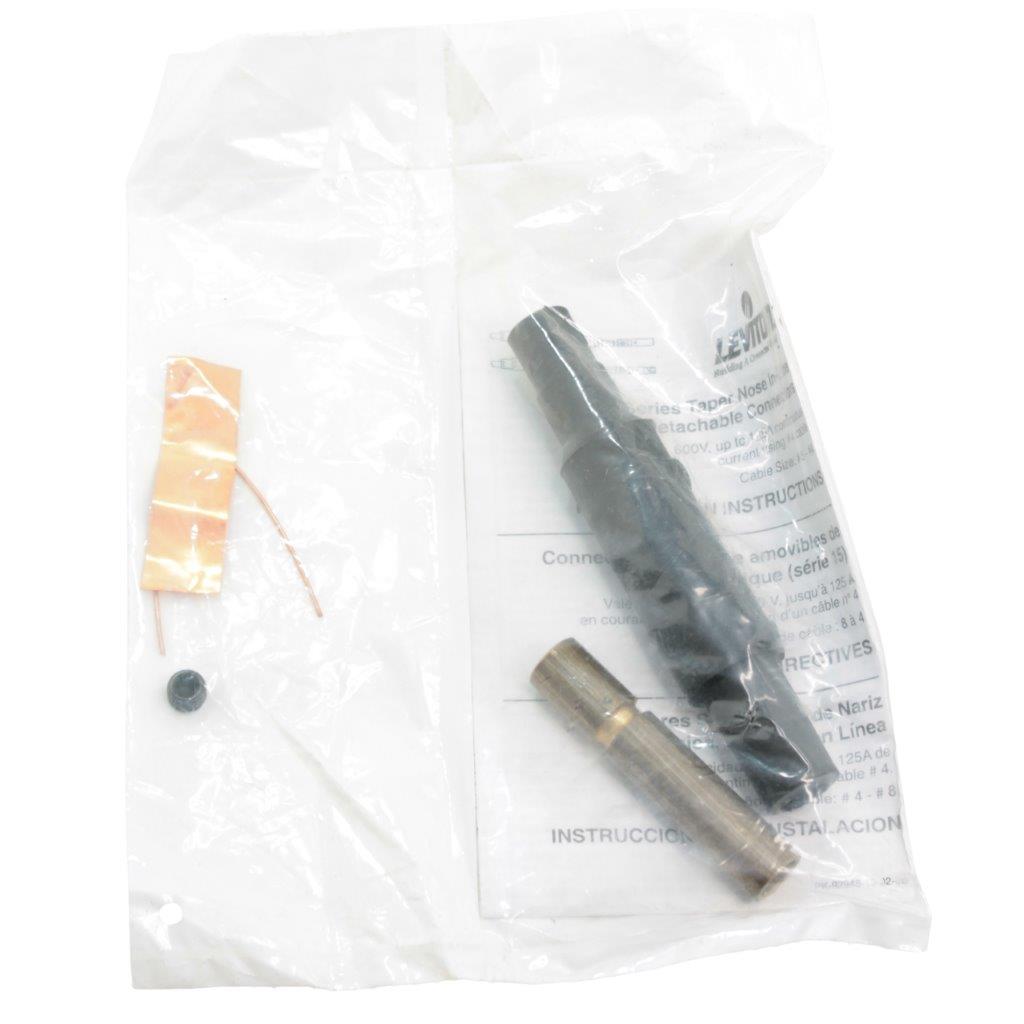 Leviton 301-15D22-E 15-Series Cam-Type Female Detachable Plug! Green (Equipment Ground), Single-Pole Locking Connector, 125A 600V AC, #8–#4 AWG Copper, Mates with 264B Attachment Devices — Entertainment/Industrial Temporary Power | Chicago HVAC tools and supplies Leviton 301-15D22-E 15-Series Cam-Type Female Detachable Plug! Green (Equipment Ground), Single-Pole Locking Connector, 125A 600V AC, #8–#4 AWG Copper, Mates with 264B Attachment Devices — Entertainment/Industrial Temporary Power