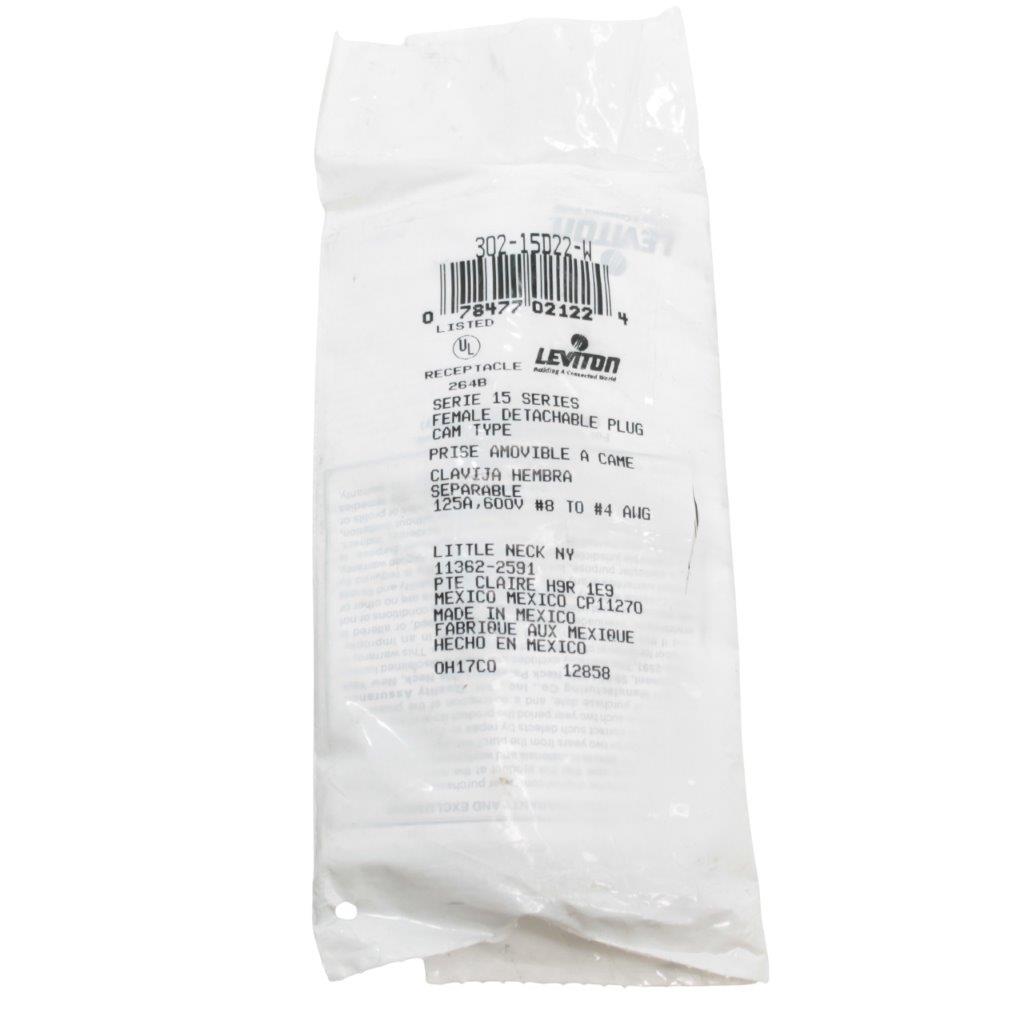 Leviton-302-15D22-W-15-series-female-detachable-plug-cam-type_3 | Chicago HVAC tools and supplies