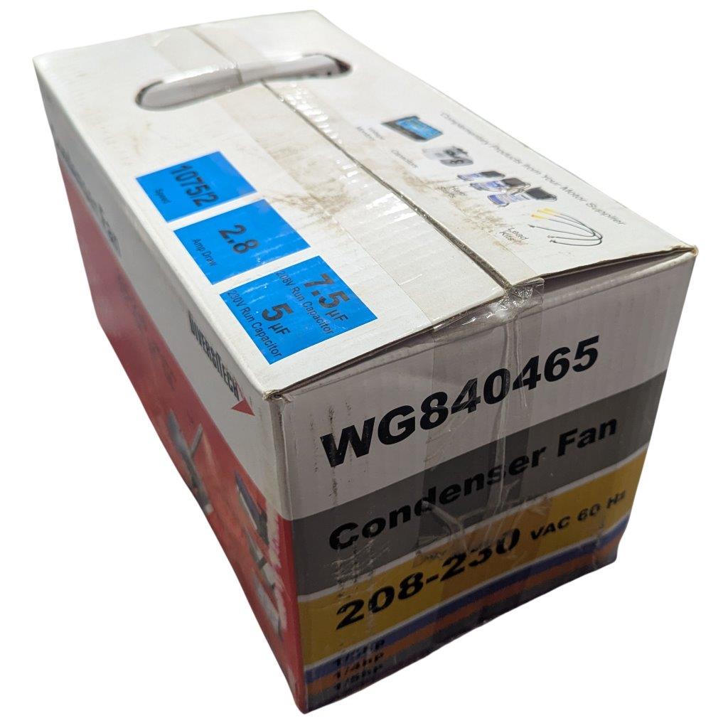 Condenser fan motor WG840465 | Chicago HVAC tools and supplies Condenser fan motor WG840465