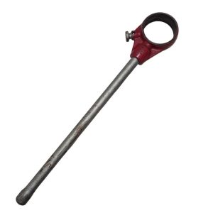 REED-R-12_2 | Chicago HVAC tools and supplies Long metal rod with a red circular ring handle at one end, forming a handheld lever/puller tool.